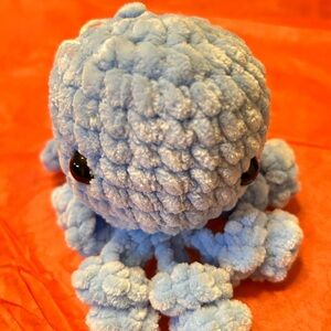 Blue Plush Octopus Toy